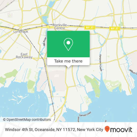 Mapa de Windsor 4th St, Oceanside, NY 11572