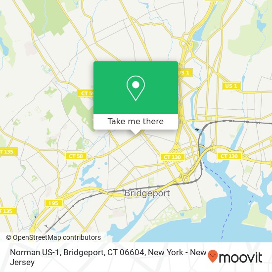 Mapa de Norman US-1, Bridgeport, CT 06604