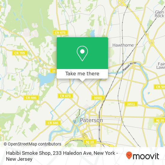Habibi Smoke Shop, 233 Haledon Ave map