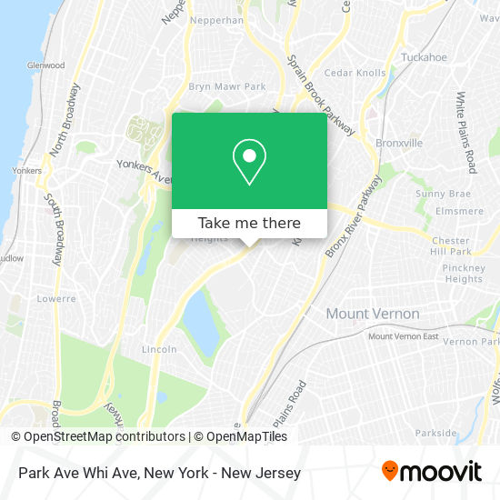 Mapa de Park Ave Whi Ave