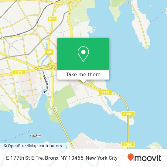 Mapa de E 177th St E Tre, Bronx, NY 10465