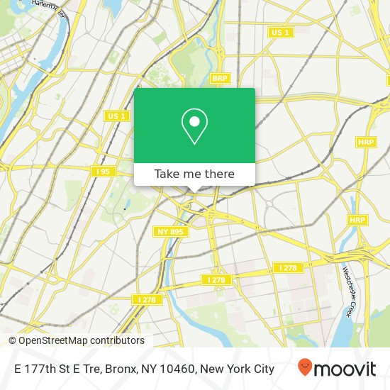 E 177th St E Tre, Bronx, NY 10460 map