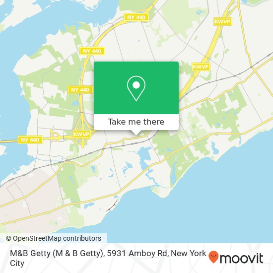 M&B Getty (M & B Getty), 5931 Amboy Rd map