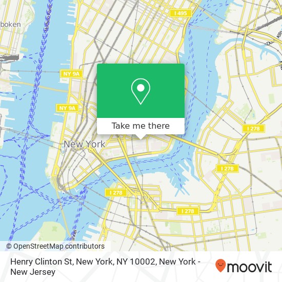 Mapa de Henry Clinton St, New York, NY 10002