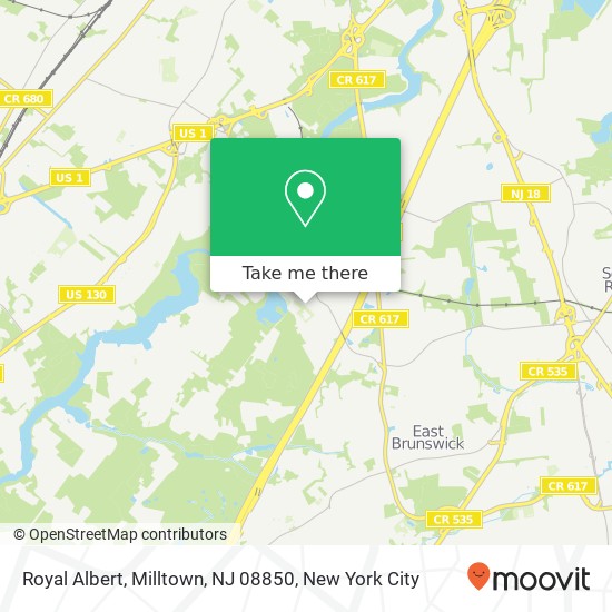 Mapa de Royal Albert, Milltown, NJ 08850