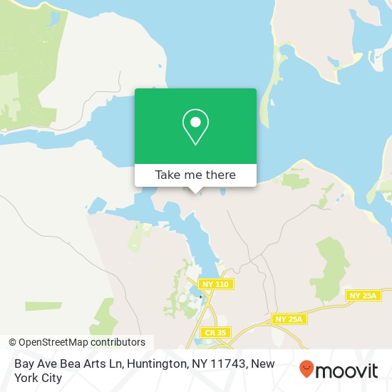 Mapa de Bay Ave Bea Arts Ln, Huntington, NY 11743