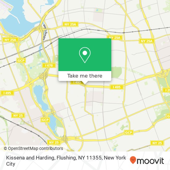 Mapa de Kissena and Harding, Flushing, NY 11355