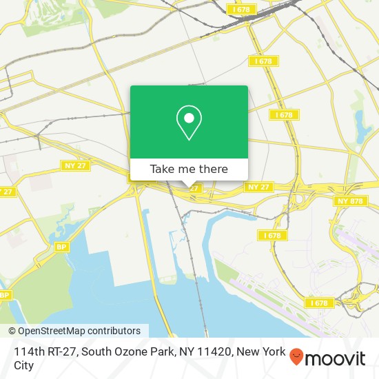 114th RT-27, South Ozone Park, NY 11420 map