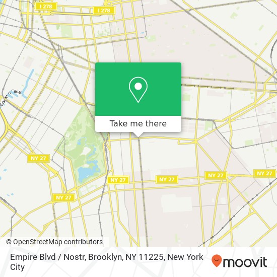Empire Blvd / Nostr, Brooklyn, NY 11225 map