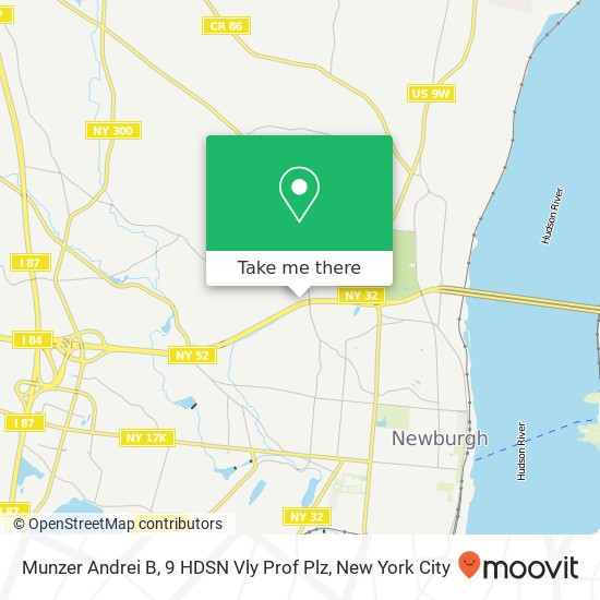 Munzer Andrei B, 9 HDSN Vly Prof Plz map