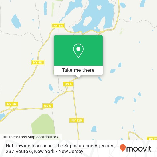 Nationwide Insurance - the Sig Insurance Agencies, 237 Route 6 map