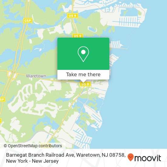 Barnegat Branch Railroad Ave, Waretown, NJ 08758 map