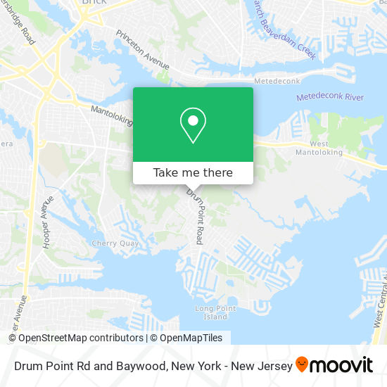 Drum Point Rd and Baywood map