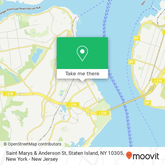 Mapa de Saint Marys & Anderson St, Staten Island, NY 10305