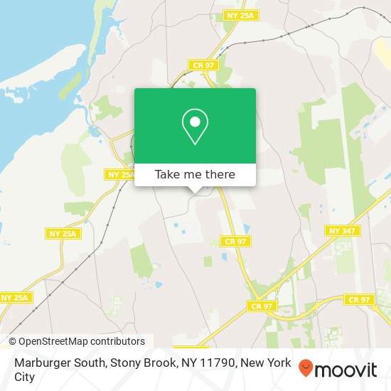 Mapa de Marburger South, Stony Brook, NY 11790