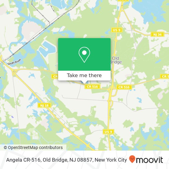 Angela CR-516, Old Bridge, NJ 08857 map