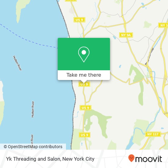 Mapa de Yk Threading and Salon
