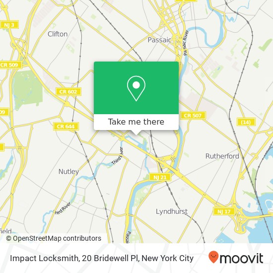 Impact Locksmith, 20 Bridewell Pl map