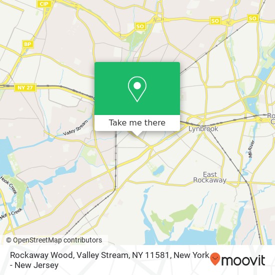 Mapa de Rockaway Wood, Valley Stream, NY 11581