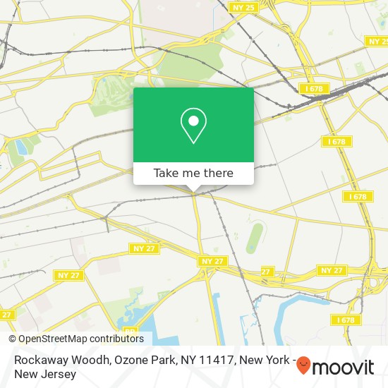 Mapa de Rockaway Woodh, Ozone Park, NY 11417