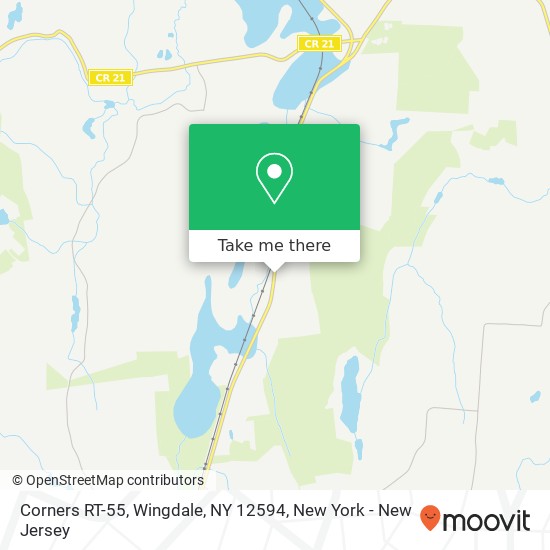 Mapa de Corners RT-55, Wingdale, NY 12594