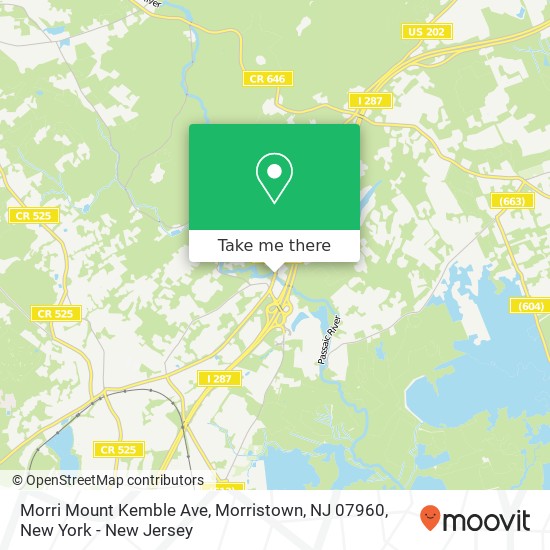 Morri Mount Kemble Ave, Morristown, NJ 07960 map