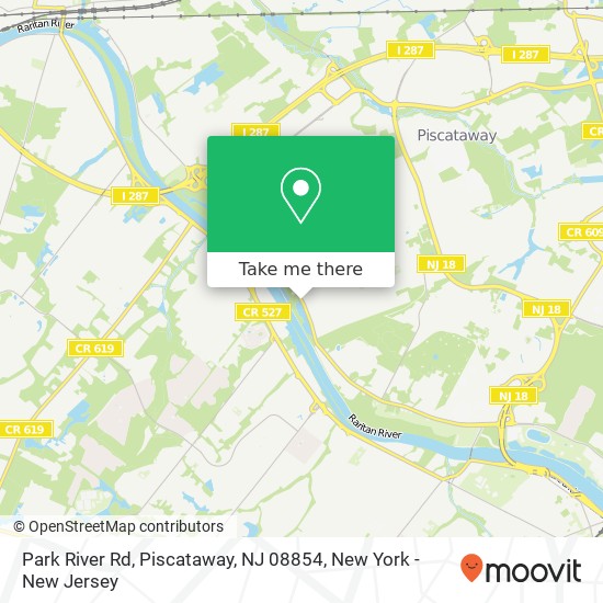 Mapa de Park River Rd, Piscataway, NJ 08854