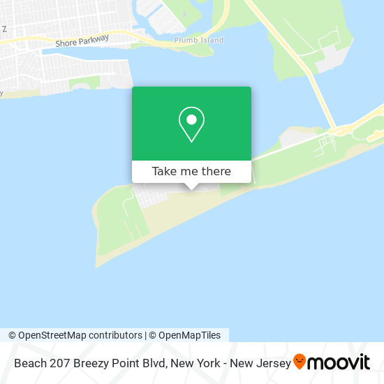 Mapa de Beach 207 Breezy Point Blvd