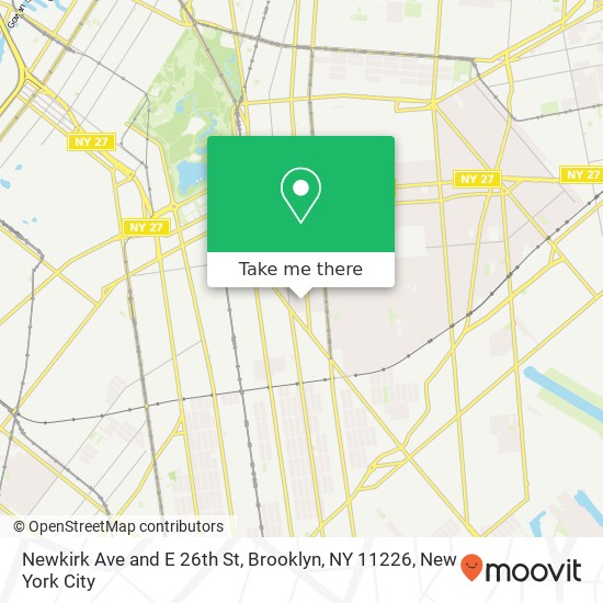 Mapa de Newkirk Ave and E 26th St, Brooklyn, NY 11226