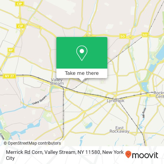 Mapa de Merrick Rd Corn, Valley Stream, NY 11580