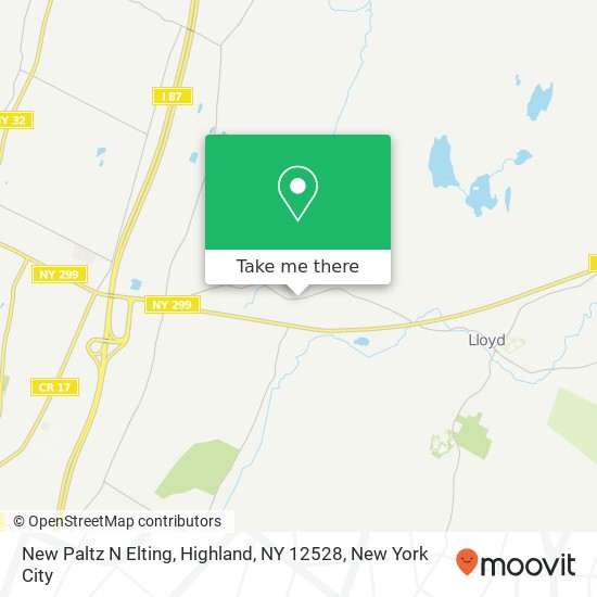 New Paltz N Elting, Highland, NY 12528 map