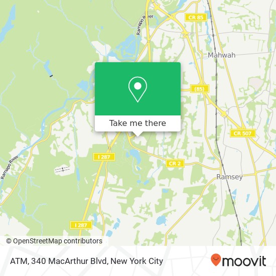 ATM, 340 MacArthur Blvd map