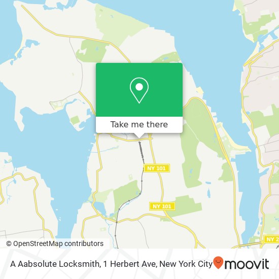 A Aabsolute Locksmith, 1 Herbert Ave map