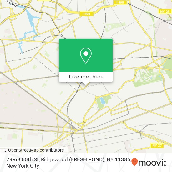 79-69 60th St, Ridgewood (FRESH POND), NY 11385 map
