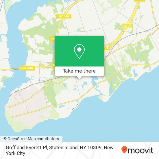 Goff and Everett Pl, Staten Island, NY 10309 map