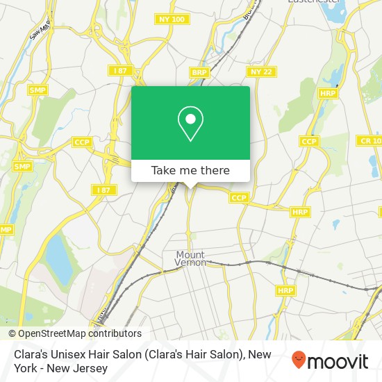 Clara's Unisex Hair Salon map