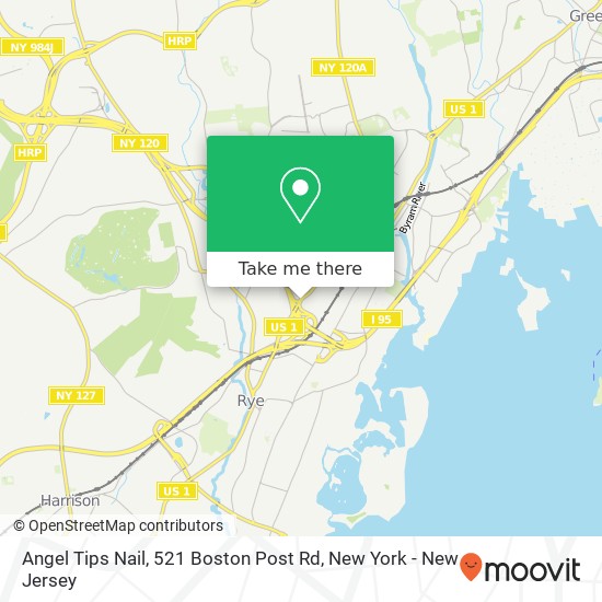 Mapa de Angel Tips Nail, 521 Boston Post Rd