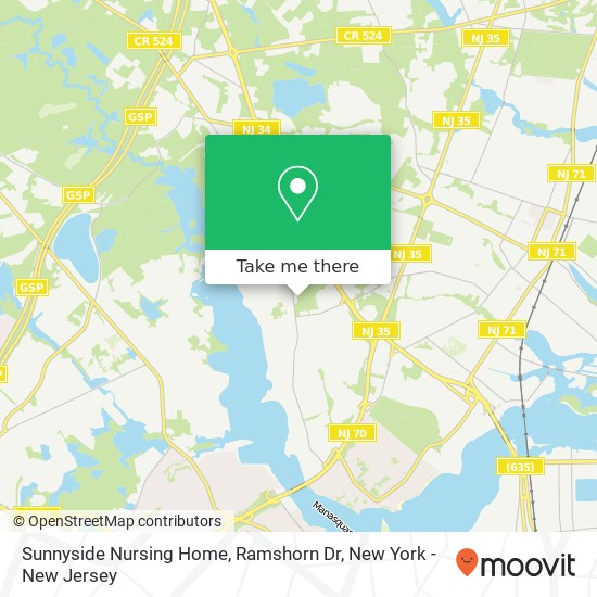 Sunnyside Nursing Home, Ramshorn Dr map