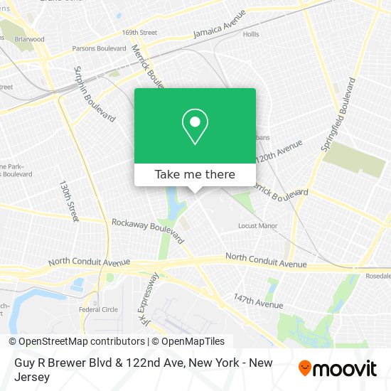 Mapa de Guy R Brewer Blvd & 122nd Ave