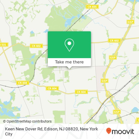 Keen New Dover Rd, Edison, NJ 08820 map