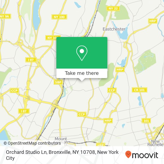 Orchard Studio Ln, Bronxville, NY 10708 map