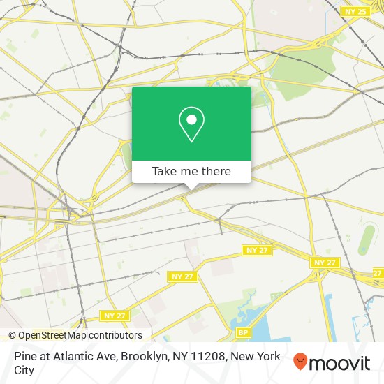 Pine at Atlantic Ave, Brooklyn, NY 11208 map