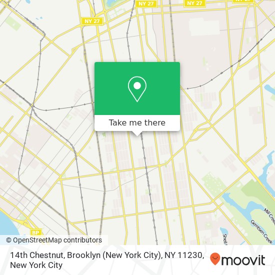 Mapa de 14th Chestnut, Brooklyn (New York City), NY 11230