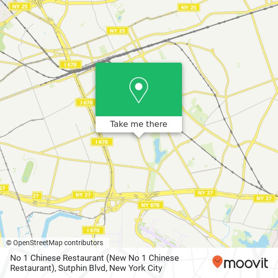 No 1 Chinese Restaurant (New No 1 Chinese Restaurant), Sutphin Blvd map