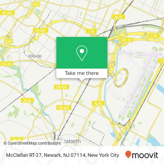 McClellan RT-27, Newark, NJ 07114 map