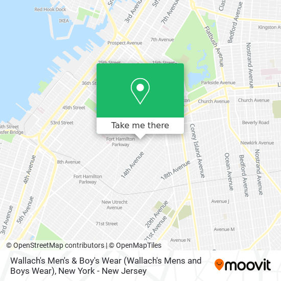 Mapa de Wallach's Men's & Boy's Wear (Wallach's Mens and Boys Wear)