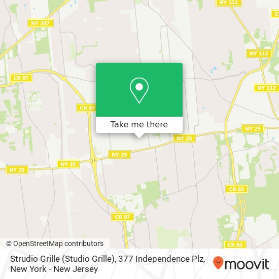 Mapa de Strudio Grille (Studio Grille), 377 Independence Plz