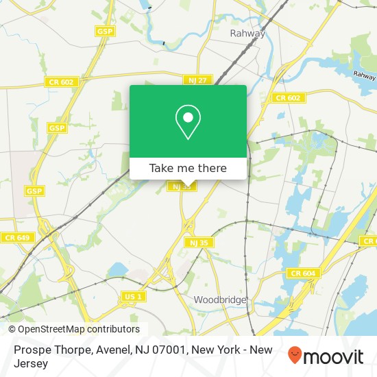 Prospe Thorpe, Avenel, NJ 07001 map