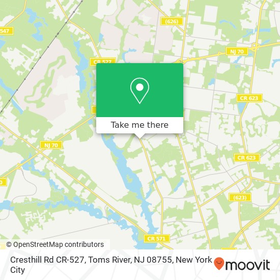 Cresthill Rd CR-527, Toms River, NJ 08755 map