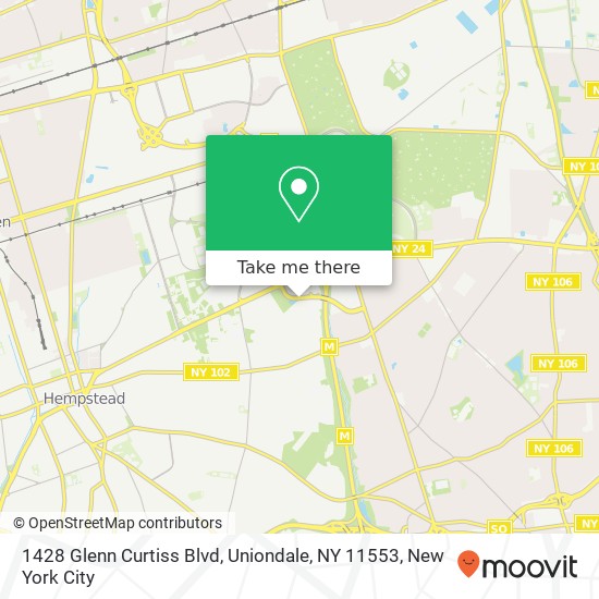 1428 Glenn Curtiss Blvd, Uniondale, NY 11553 map